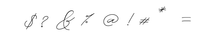 Queenstown Signature Font OTHER CHARS