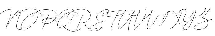 Queenstown Signature Font UPPERCASE