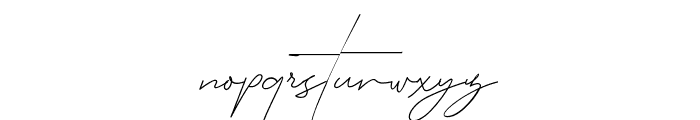 Queenstown Signature Font LOWERCASE