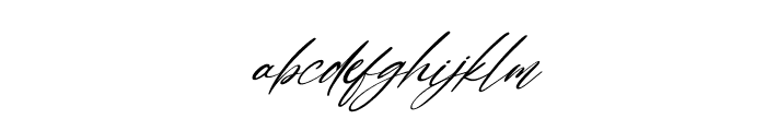 Quenisha Italic Font LOWERCASE