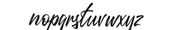 Questario-Brush Font LOWERCASE