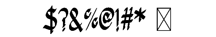 Quick Smart Font OTHER CHARS