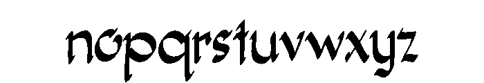 Quick Smart Font LOWERCASE