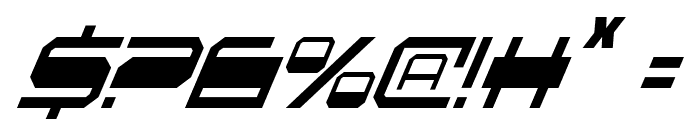 QuickGear Condensed Italic Font OTHER CHARS