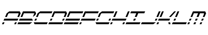 QuickQuick Condensed Italic Font LOWERCASE