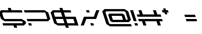 QuickTech Leftalic Font OTHER CHARS