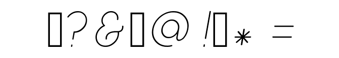 Quicksand Light Italic Font OTHER CHARS