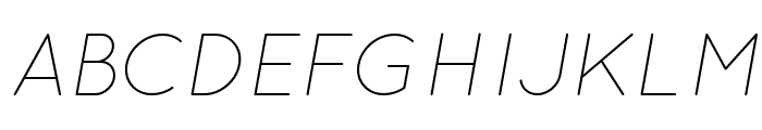 Quicksand Light Italic Font UPPERCASE