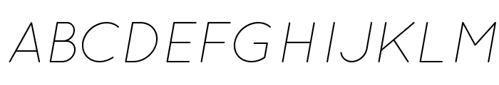 Quicksand-LightItalic Font UPPERCASE