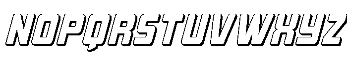 Quicky Nick 3D Font LOWERCASE