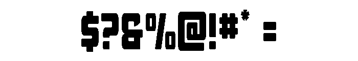 Quicky Nick Condensed Straight Font OTHER CHARS
