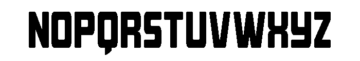 Quicky Nick Condensed Straight Font LOWERCASE