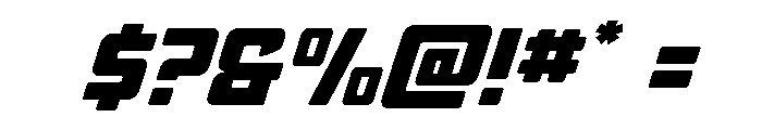 Quicky Nick Expanded Font OTHER CHARS