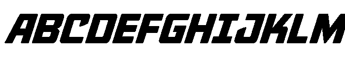 Quicky Nick Expanded Font UPPERCASE