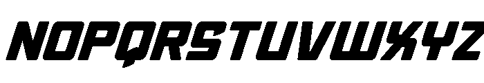 Quicky Nick Expanded Font UPPERCASE