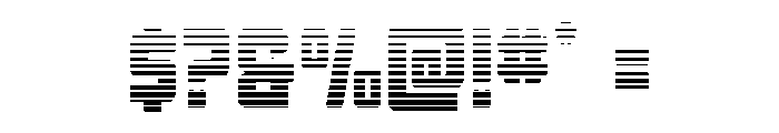 Quicky Nick Gradient Straight Font OTHER CHARS
