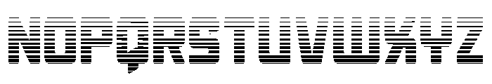 Quicky Nick Gradient Straight Font UPPERCASE