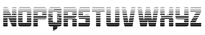 Quicky Nick Gradient Straight Font LOWERCASE