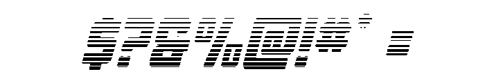 Quicky Nick Gradient Font OTHER CHARS