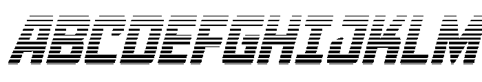 Quicky Nick Gradient Font UPPERCASE