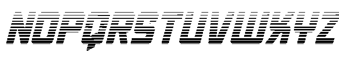 Quicky Nick Gradient Font UPPERCASE