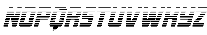 Quicky Nick Gradient Font LOWERCASE