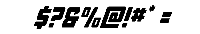 Quicky Nick Italic Font OTHER CHARS