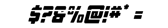 Quicky Nick Laser Font OTHER CHARS