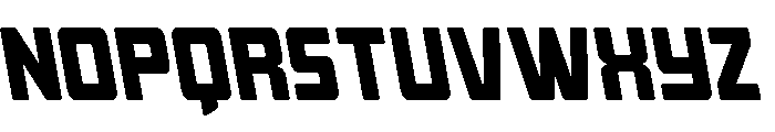 Quicky Nick Leftalic Font LOWERCASE
