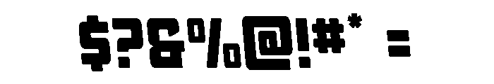 Quicky Nick Semi-Leftalic Font OTHER CHARS