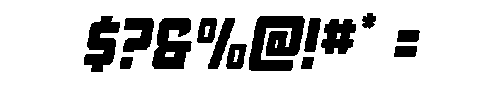 Quicky Nick Semi-Straight Font OTHER CHARS