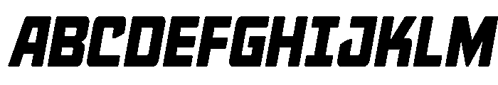 Quicky Nick Semi-Straight Font UPPERCASE