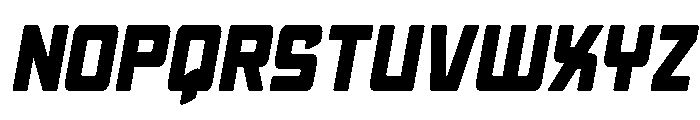 Quicky Nick Semi-Straight Font UPPERCASE