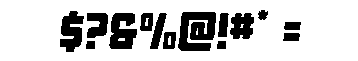 Quicky Nick Slight-Straight Font OTHER CHARS