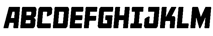 Quicky Nick Slight-Straight Font UPPERCASE