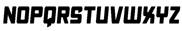 Quicky Nick Slight-Straight Font UPPERCASE