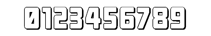 Quicky Nick Straight 3D Font OTHER CHARS