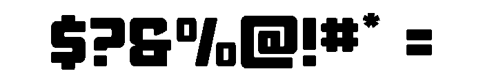 Quicky Nick Straight Expanded Font OTHER CHARS