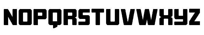 Quicky Nick Straight Expanded Font LOWERCASE