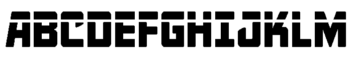 Quicky Nick Straight Laser Font UPPERCASE