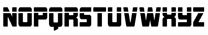 Quicky Nick Straight Laser Font LOWERCASE