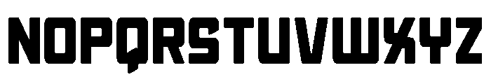 Quicky Nick Straight Font UPPERCASE