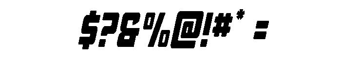 Quicky Nick ondensed Font OTHER CHARS