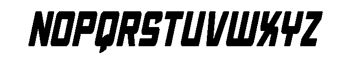 Quicky Nick ondensed Font UPPERCASE