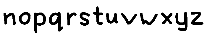 Quiet Girl Regular Font LOWERCASE