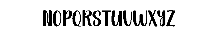 Quiet Night Font LOWERCASE
