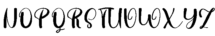 Quiet Font UPPERCASE
