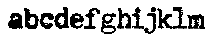 QuietTyper Font LOWERCASE