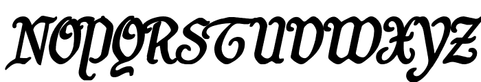 Quill Sword Bold Italic Font UPPERCASE