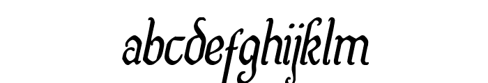 Quill Sword Condensed Italic Font LOWERCASE